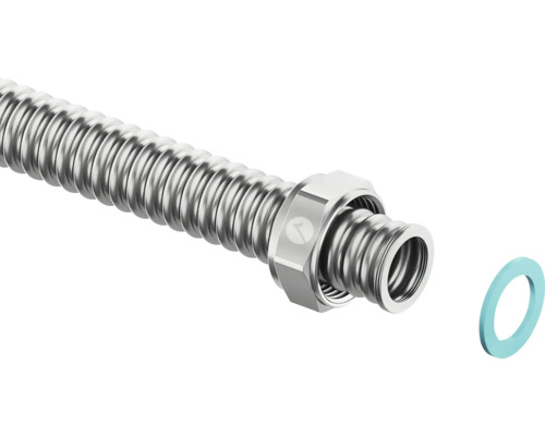 Flexibilní kovová hadice s připojovacím šroubením a těsnicím kroužkem