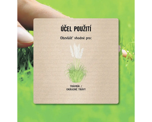 Účel použití trávník a okrasné trávy