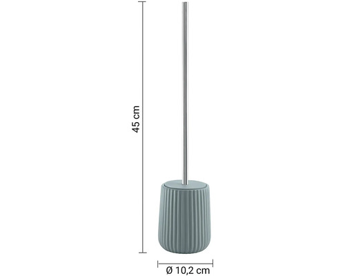 WC štětka s držákem, výška 45 cm a průměr 10,2 cm