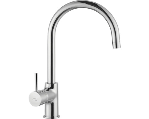 Kuchyňská baterie z kovu s vysokým výtokem