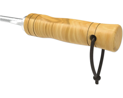 Dláto s dřevěnou rukojetí a otvorem pro zavěšení