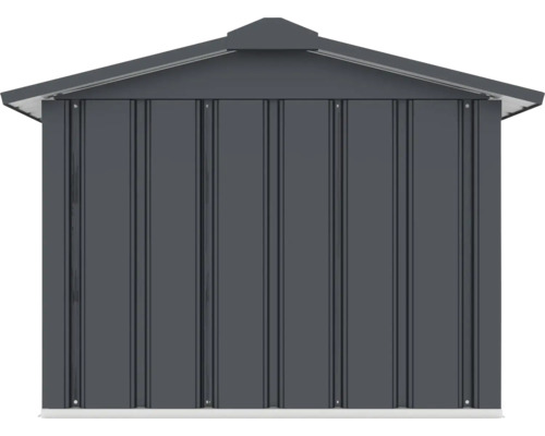 Kovový zahradní domek se sedlovou střechou