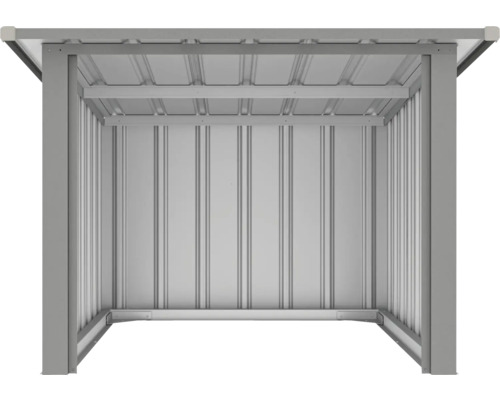 Kovový zahradní domek se střechou