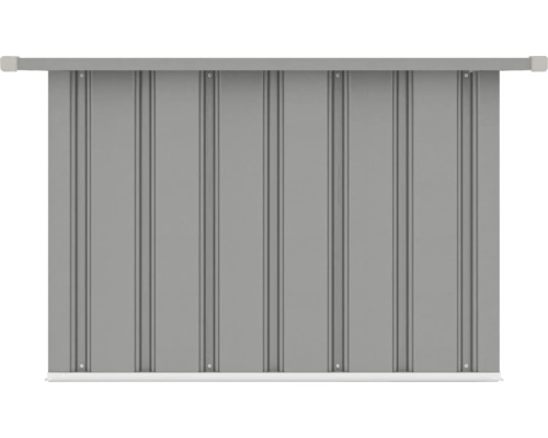 Šedá kovová zástěna pro venkovní použití