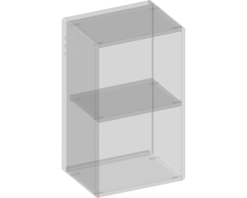 Police se dvěma přihrádkami pro montáž na stěnu