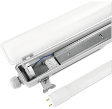 Svítidlo do vlhkého prostředí s otevřeným pouzdrem a světelným zdrojem