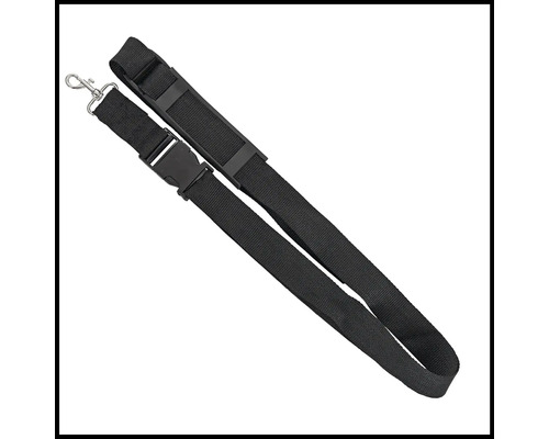 Látkový ramenní popruh s přezkou a karabinou