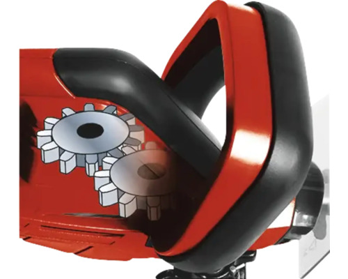 Detailní záběr ozubených kol nůžek na živý plot