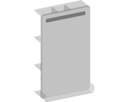 Volně stojící dělič místnosti s policemi