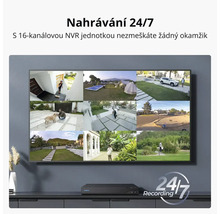 Monitorovací monitor s 16kanálovou NVR jednotkou a nahráváním 24/7