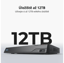 Síťový videorekordér Reolink s 12 terabajty úložiště