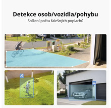 Bezpečnostní kamera s detekcí osob, detekcí vozidel a detekcí pohybu pro snížení počtu falešných poplachů