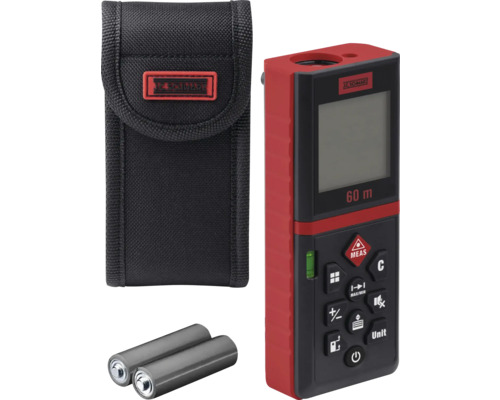 Laserový dálkoměr s pouzdrem a bateriemi