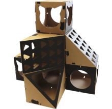 Domek pro kočky FORZA s motivem 10 modulů 81x81x81 cm