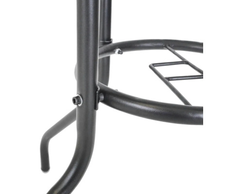 Detail kovového rámu stoličky nebo stolu