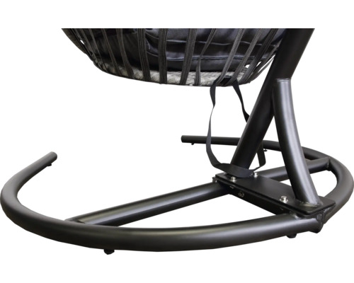 Detailní pohled na rám závěsného křesla