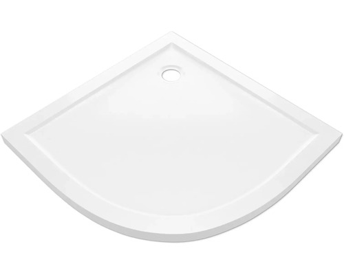 Sprchová vanička aurlane Pure 90 x 90 x 4 cm bílá Protiskluzný potah FAC374 Trojúhelníková sprchová vanička ze sanitárního akrylátu