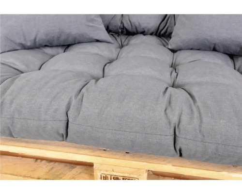 Detailní záběr polštáře na palety s opěrným polštářem na paletě