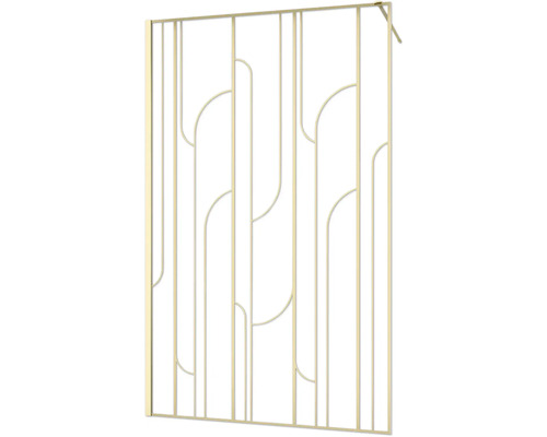 Sprchová stěna s oblými prvky