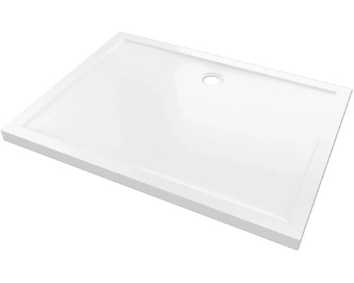 Sprchová vanička aurlane Pure 90 x 120 x 4 cm bílá Protiskluzný potah FAC379 Obdélníková sprchová vanička ze sanitárního akrylátu