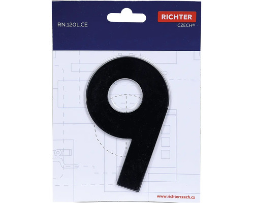 Číslo domu 9 z plastu