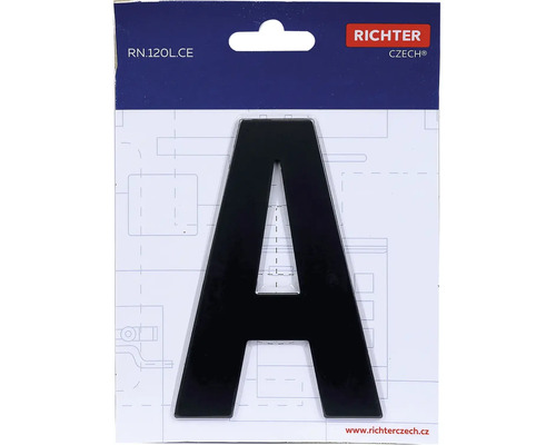 Písmeno A pro čísla domů od Richter Czech