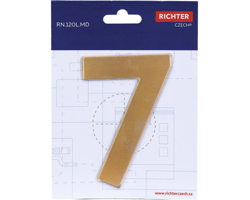 Číslo domu 7 z kovu od Richter Czech