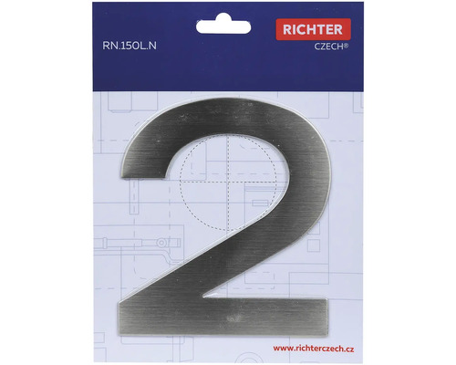 Číslo domu dvě z kovu od Richter Czech