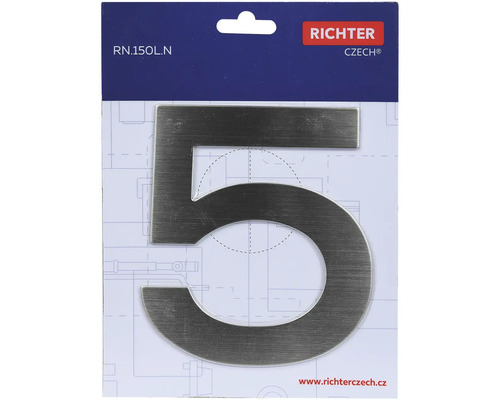 Číslo domu 5 z kovu