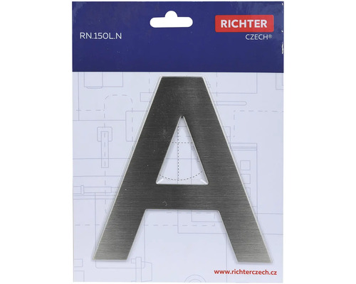 Číslo domu Písmeno A z kovu