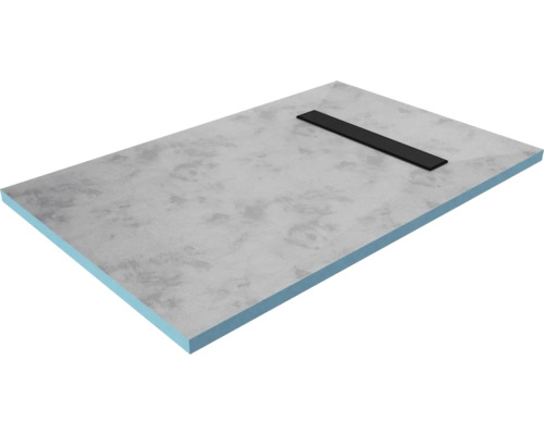 Sprchový podlahový prvek vhodný pod dlažbu aurlane Showerplate 120 x 80 x 4 cm šedá černá Matné FAC343 Sprchový podlahový prvek vhodný pod dlažbu aurlane Showerplate 120 x 80 x 4 cm šedá černá Matné FAC343
