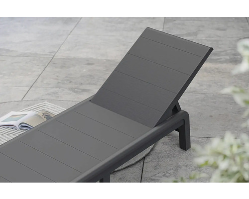 Nastavitelné zahradní lehátko z hliníku