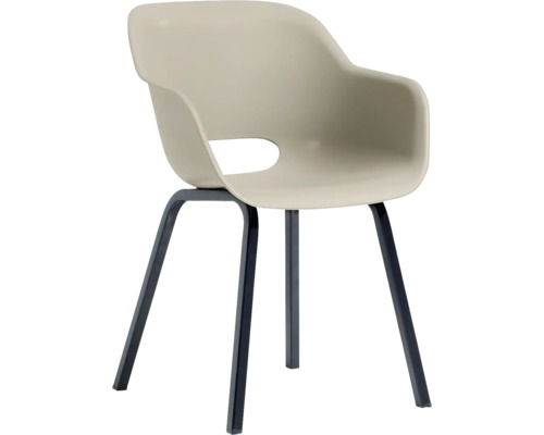 Židle s područkami a kovovýma nohama