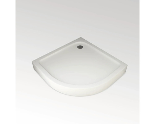 Sprchová vanička aurlane Chrystal Round 90 x 90 x 15 cm bílá Hladké FAC890_T Čtvercová sprchová vanička ze sanitárního akrylátu