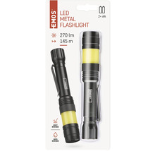 Emos LED kovová svítilna s 270 lumeny a dosahem 145 metrů