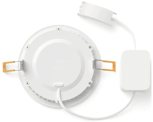 Pohled zezadu na vestavné svítidlo Philips Hue