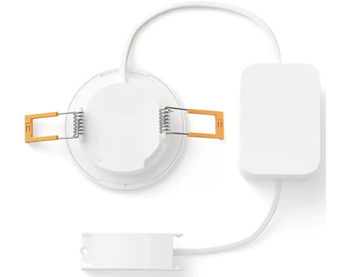 Vestavné bodové svítidlo s připojovacím kabelem a upevňovacími pružinami