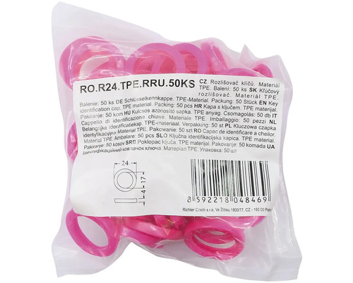 Rozlišovač klíčů z termoplastického elastomeru, 50 kusů