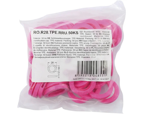 Balení rozlišovačů klíčů z termoplastického elastomeru