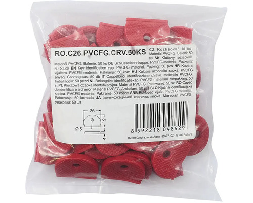 Plastové krytky na klíče, 50 kusů