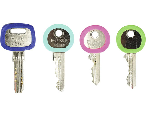 Čtyři klíče s různými rukojeťmi