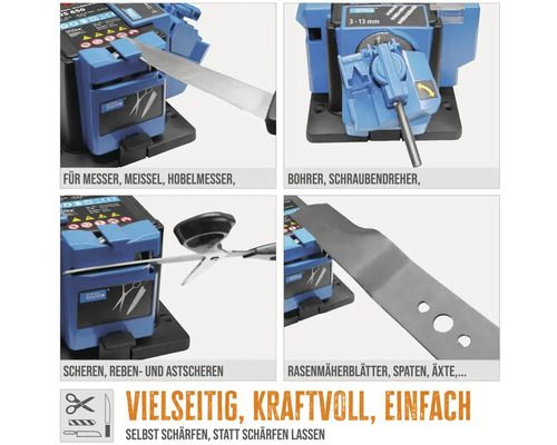 Bruska nožů Güde pro broušení nožů, vrtáků, nůžek a nožů sekaček na trávu