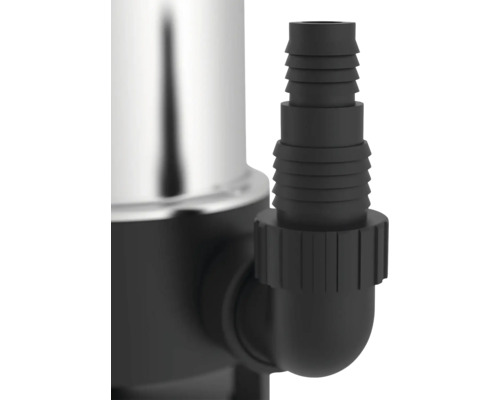 Detailní pohled na připojení čerpadla s hadicovým nástavcem