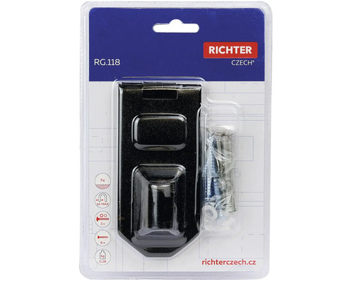 Richter RG.118 dveřní zarážka včetně šroubů v balení