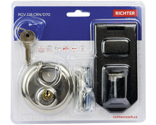 Nábytková západka Richter včetně příslušenství v balení