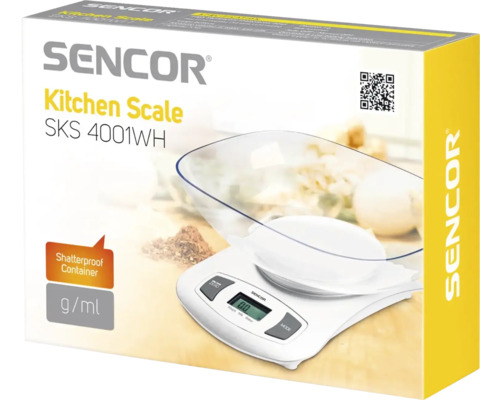 Kuchyňská váha Sencor SKS 4001WH v obalu