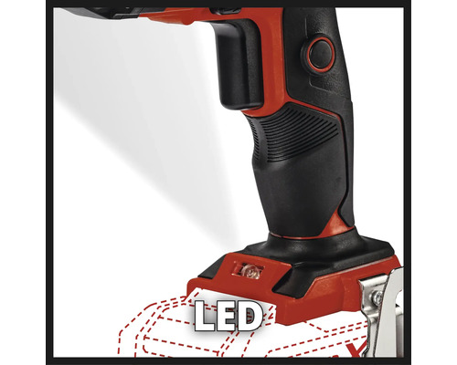 Detail akumulátorového vrtacího šroubováku s LED osvětlením