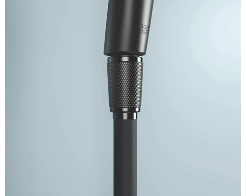 Detail černého kohoutku Grohe