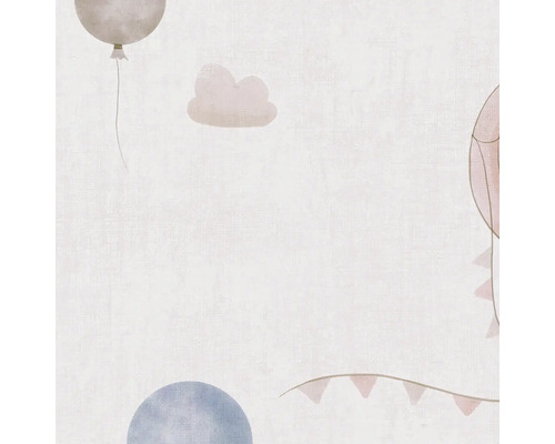 Dětská tapeta s balónky, mraky a girlandami