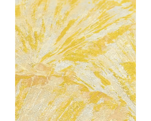 Žlutá strukturovaná tapeta s abstraktním vzorem